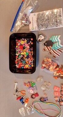 Assorted Colorful Craft Beads and Charms - Multicolor